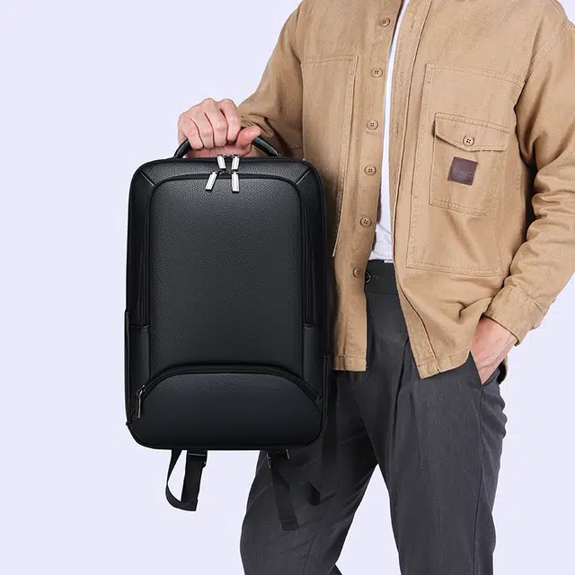 尊梵 背包书包多功能扩容大容量商务旅行通勤电脑出差 牛津 双肩包 男女同款情侣款 黑色