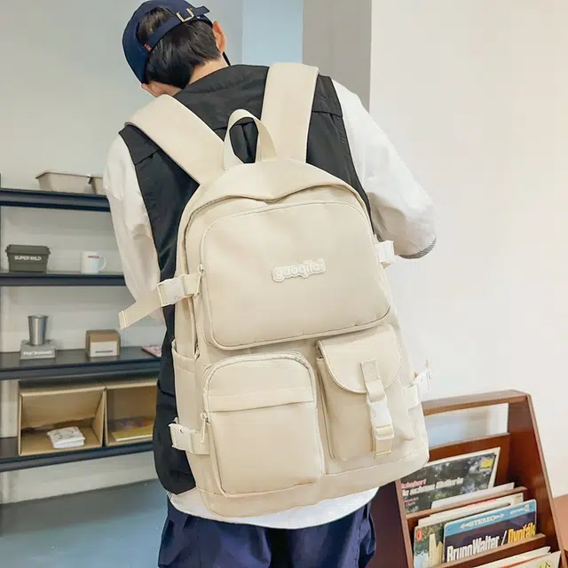 尊梵 多功能电脑背包大容量书包学生电脑多口袋 尼龙 双肩包