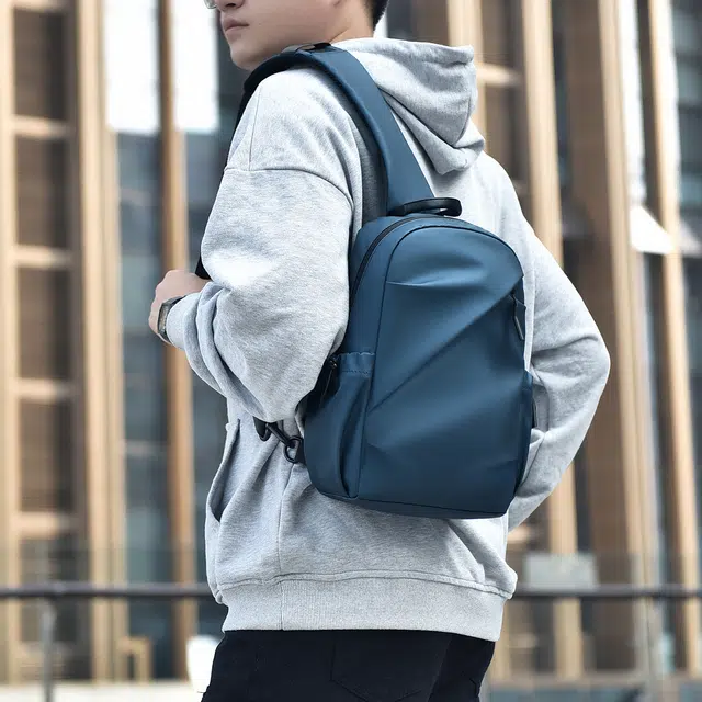 尊梵 多用多功能旅行休闲健身 防泼水面料 男款 胸包 黑色/灰色/蓝色