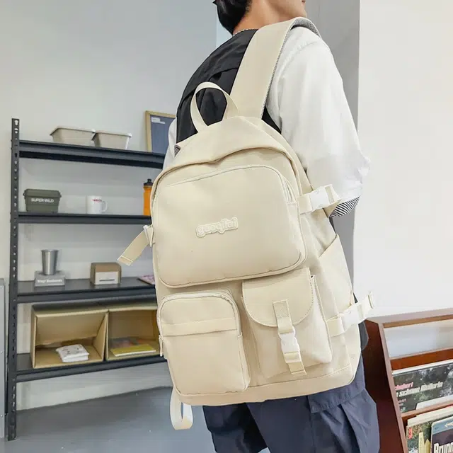 尊梵 多功能电脑背包大容量书包学生电脑多口袋 尼龙 双肩包