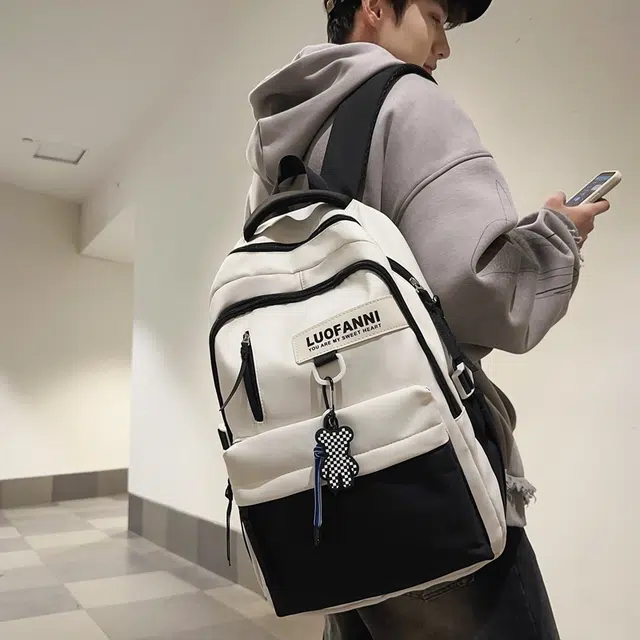 尊梵 多功能电脑背包大容量书包多口袋 双肩包 尼龙 男女通用 多色