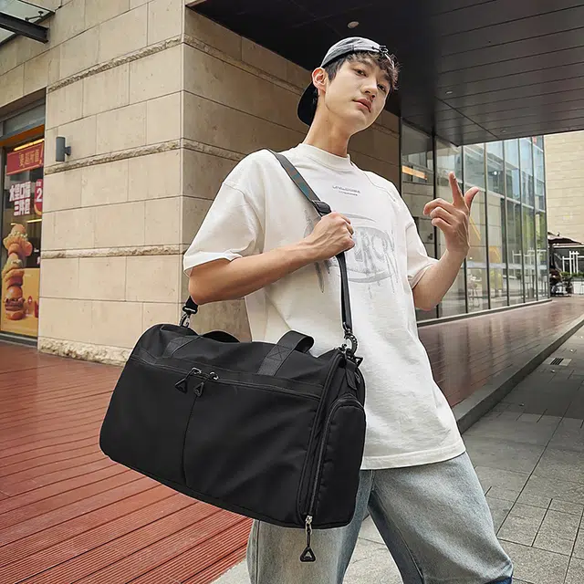 尊梵 瑜伽健身干湿分离短途行李袋出差大容量收纳运动行李包 尼龙 手提旅行包 男女同款情侣款 多色