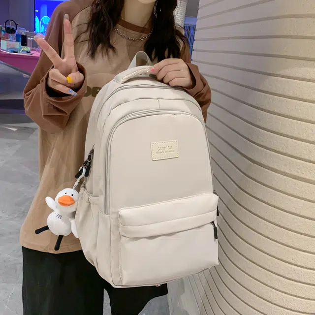 尊梵 多功能大容量多口袋拉链开合双肩包 尼龙 女款 多色