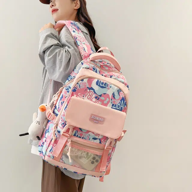 尊梵 功能电脑背包 大容量电脑多口袋双肩包 尼龙 女款 多色