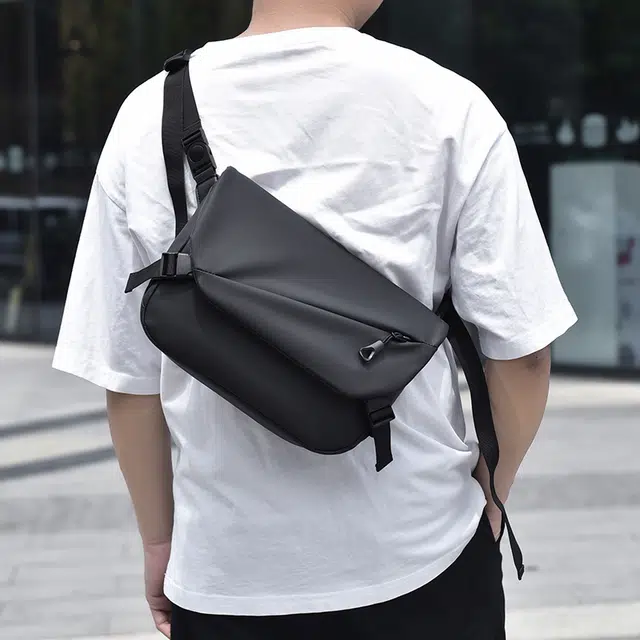 尊梵 多功能休闲 耐磨材质 单肩包 常规 男款 黑色/灰色/蓝色