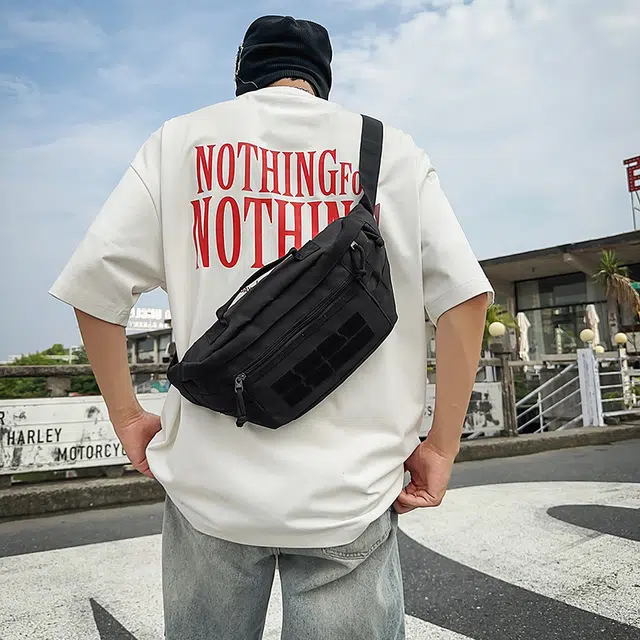 尊梵 时尚简约外出轻便 牛津布 腰包 常规 男女同款情侣款 多色