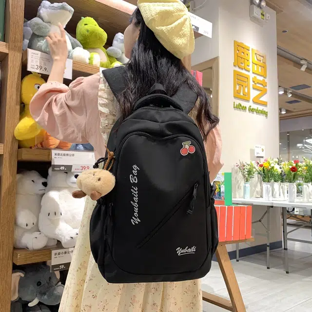 尊梵 多功能电脑大容量学生女大学生电脑多口袋 尼龙 双肩包 女款 多色