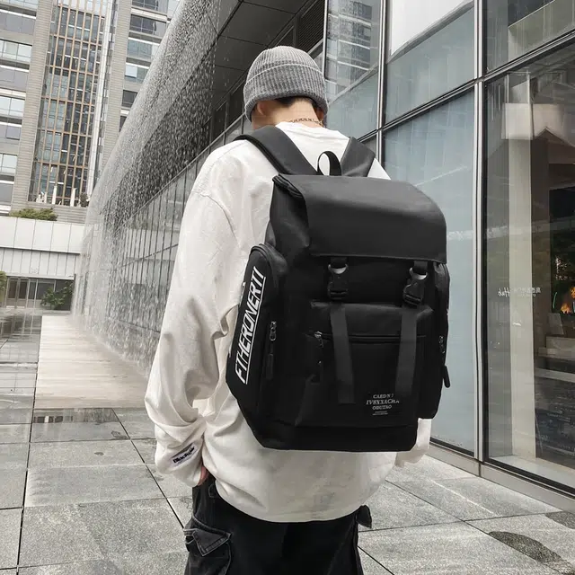 尊梵 时尚潮流轻便百搭通勤简约大容量撞色 牛津布 双肩包 常规 男女同款情侣款 多色