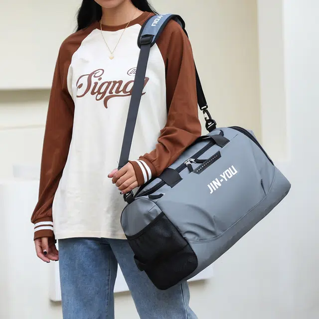 尊梵 大容量干湿分离出差游泳训练篮球收纳行李 尼龙 单肩手提健身旅行包 男女同款情侣款 多色