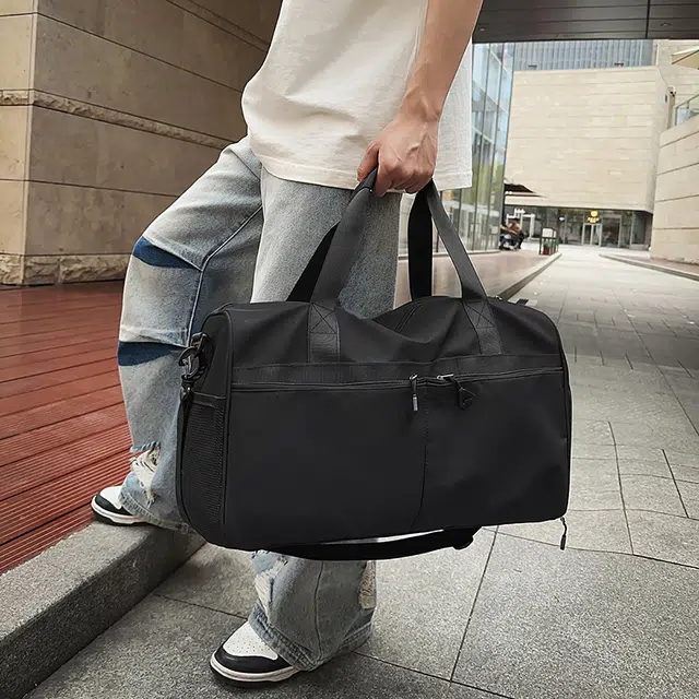 尊梵 瑜伽健身干湿分离短途行李袋出差大容量收纳运动行李包 尼龙 手提旅行包 男女同款情侣款 多色