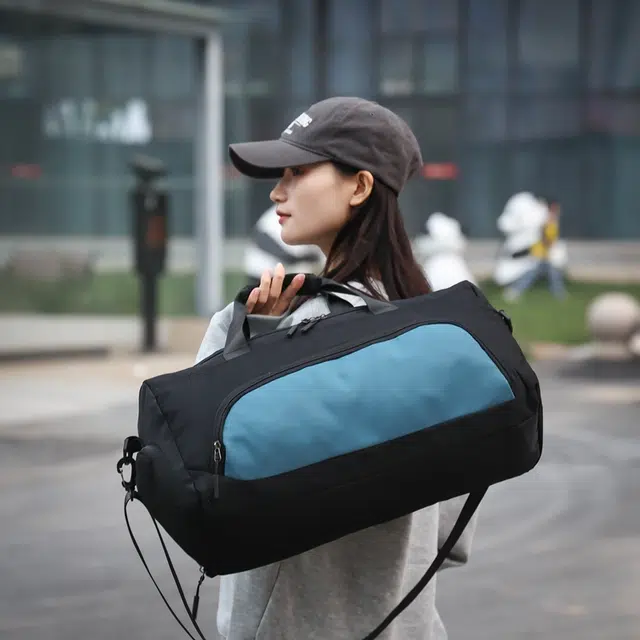 尊梵 干湿分离运动健身训练包男大容量手提旅行包旅游行李袋出差背包 尼龙 旅行包