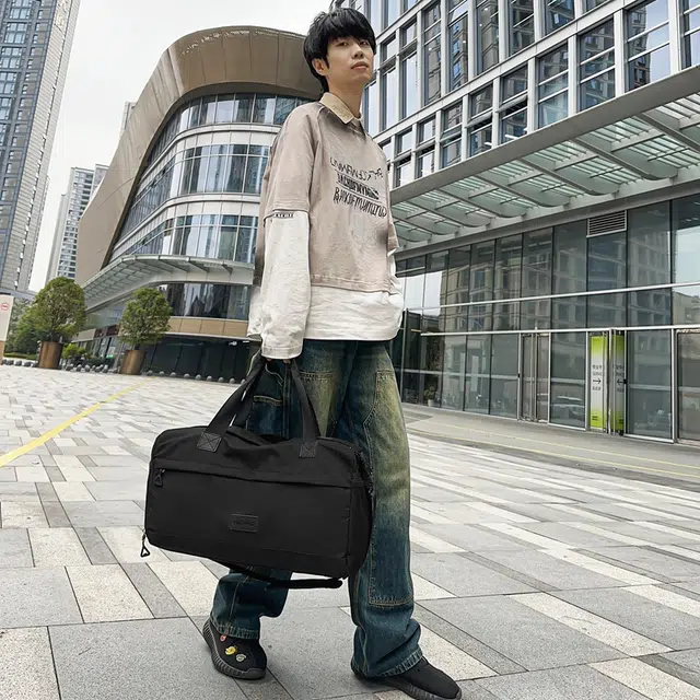 尊梵 简约时尚纯色干湿分离多功能 尼龙 旅行包 男女同款情侣款 多色