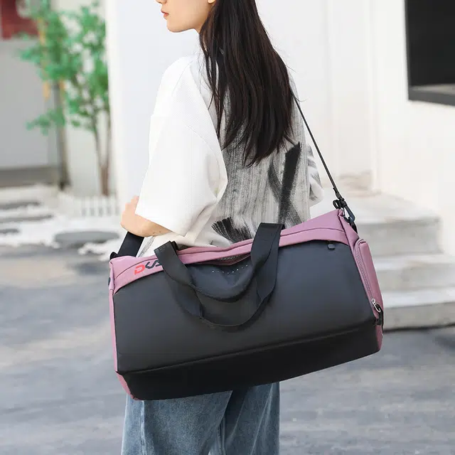 尊梵 干湿分离出差运动斜挎包超大容量 牛津布 手提旅行包 男女同款情侣款 多色