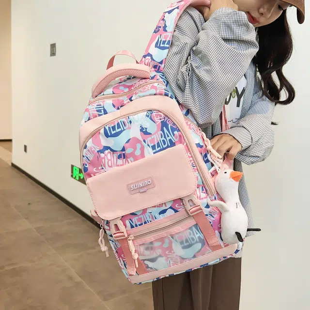 尊梵 功能电脑背包 大容量电脑多口袋双肩包 尼龙 女款 多色