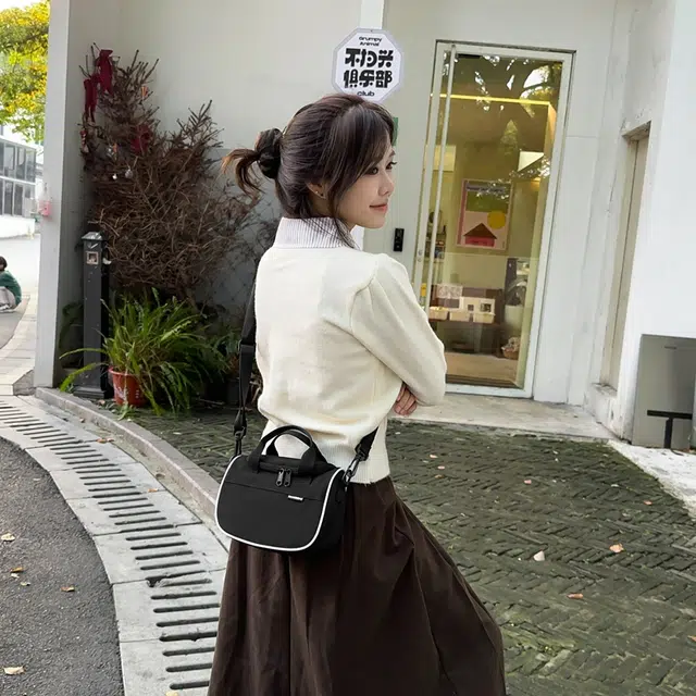 尊梵 百搭撞色个性设计感 尼龙 单肩手提包 男女同款情侣款 多色