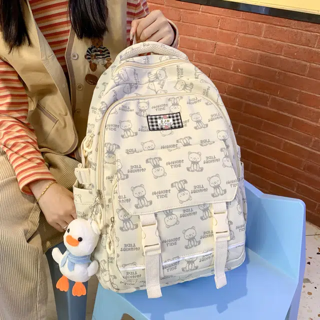 尊梵 多功能大容量多口袋 双肩包 尼龙 女款 多色