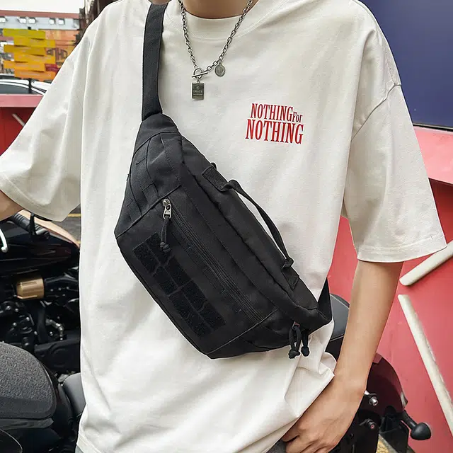 尊梵 时尚简约外出轻便 牛津布 腰包 常规 男女同款情侣款 多色