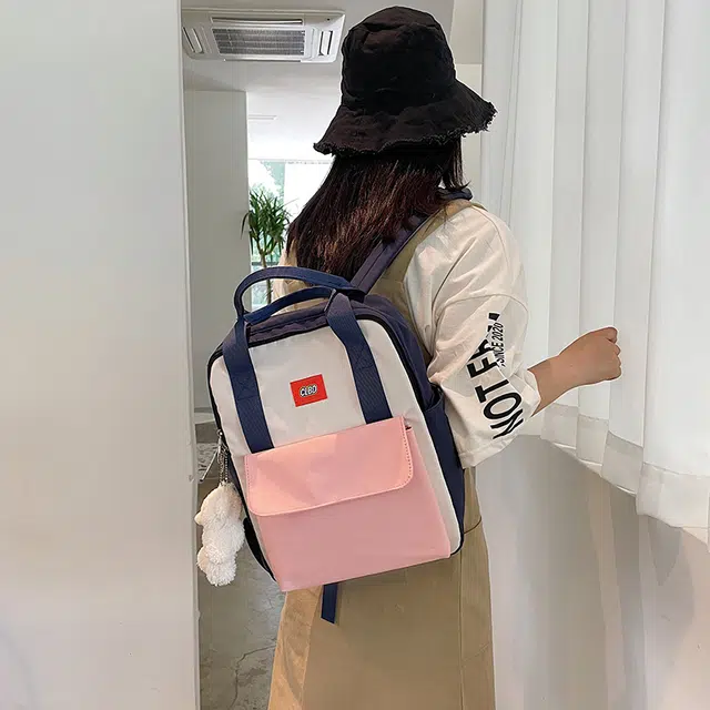 尊梵 小清新时尚校园大学生 双肩包 尼龙 女款 多色