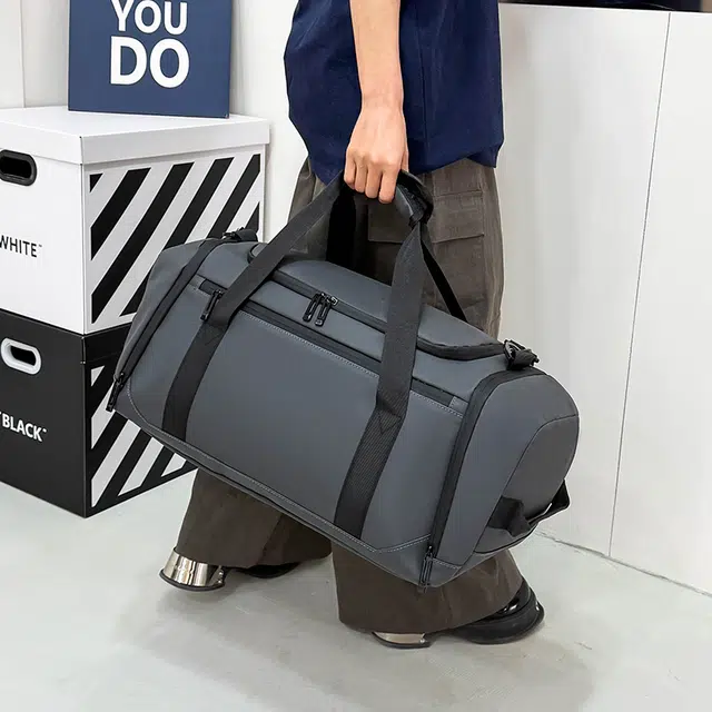 尊梵 防泼水简约健身出差 尼龙 单肩斜挎手提旅行包 男女同款情侣款 多色