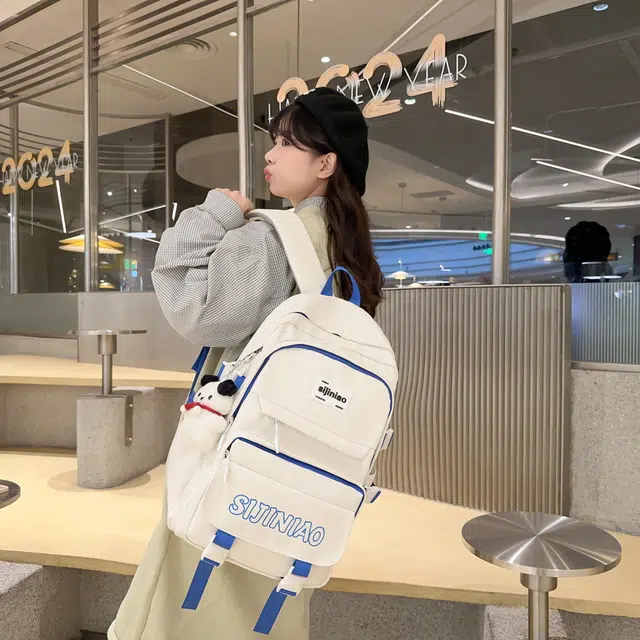 尊梵 功能电脑背包 大容量电脑多口袋 双肩包 尼龙 女款 多色