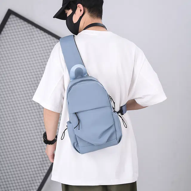尊梵 时尚简约潮流 尼龙布 胸包 男女同款情侣款 多色