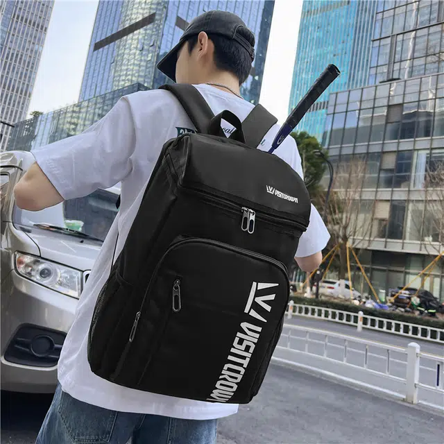 尊梵 大容量时尚潮流百搭 牛津布 双肩包 常规 男女同款情侣款 黑色/灰色