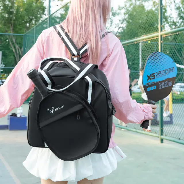 尊梵 时尚撞色简约多功能百搭 尼龙 双肩斜挎单肩包 女款 黑色/白色