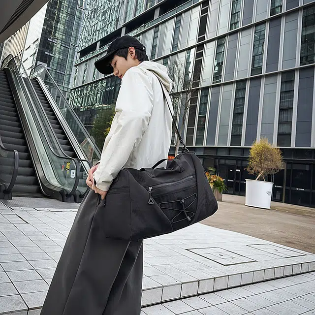 尊梵 短途出差时尚防水简约纯色 尼龙 旅行包 男女同款情侣款 多色