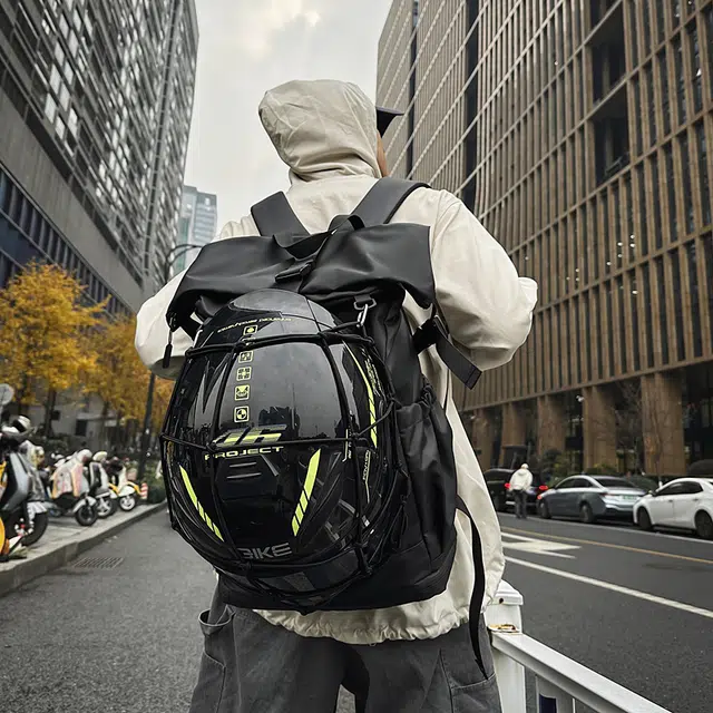 尊梵 简约休闲大容量通勤森系 尼龙 双肩包 常规 男款 黑色