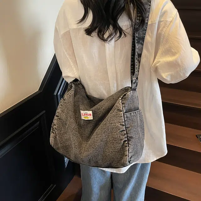 尊梵 通勤文艺复古 牛仔布 单肩包 常规 女款 多色