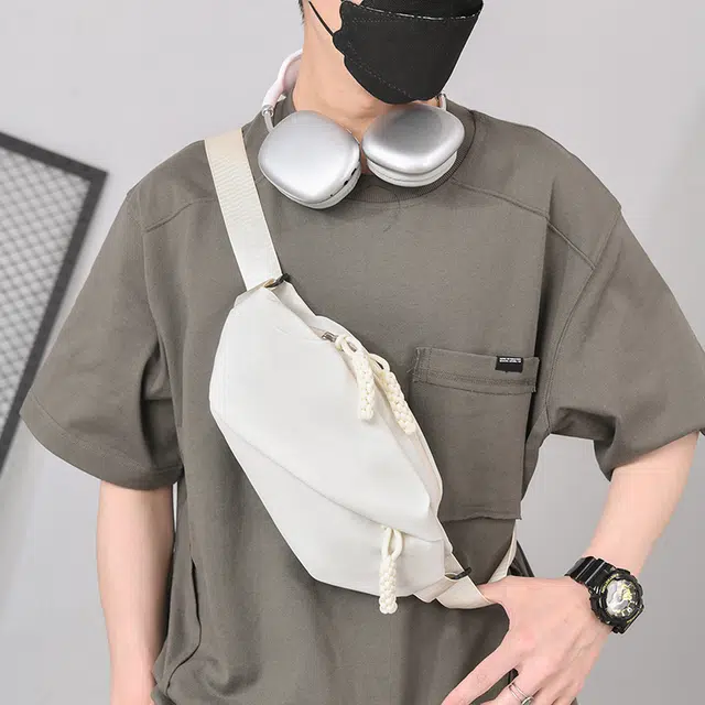 尊梵 户外多功能时尚单肩斜挎包 尼龙布 胸包 常规 男女同款情侣款 多色