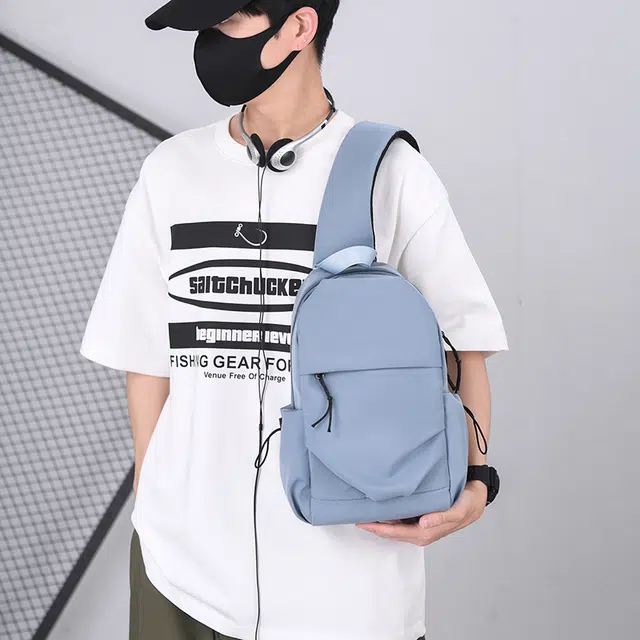尊梵 时尚简约潮流 尼龙布 胸包 男女同款情侣款 多色
