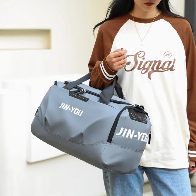 尊梵 大容量干湿分离出差游泳训练篮球收纳行李 尼龙 单肩手提健身旅行包 男女同款情侣款 多色