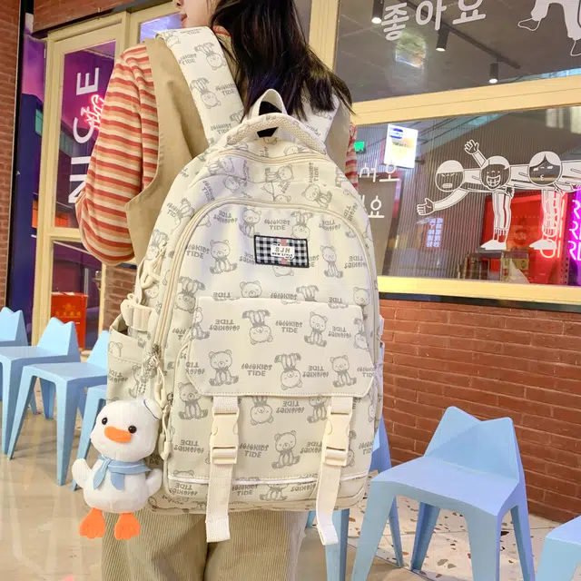 尊梵 多功能大容量多口袋 双肩包 尼龙 女款 多色