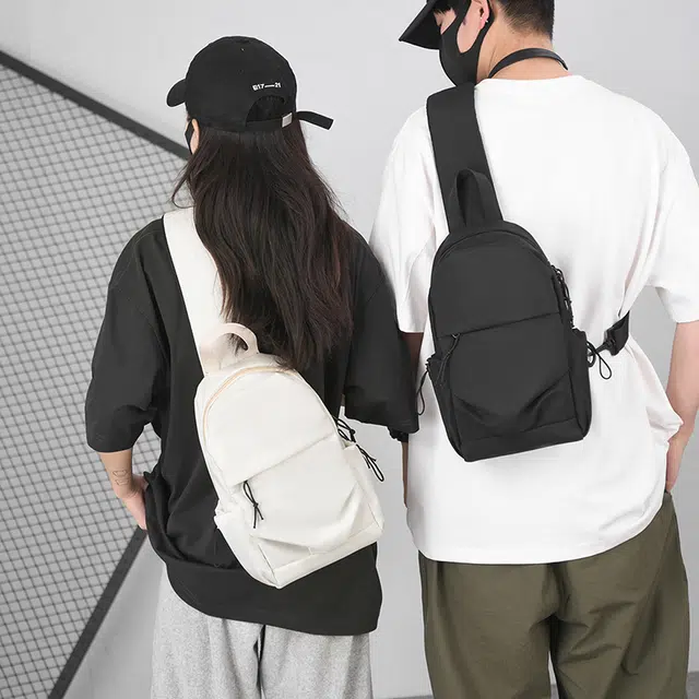 尊梵 时尚简约潮流 尼龙布 胸包 男女同款情侣款 多色