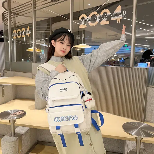 尊梵 功能电脑背包 大容量电脑多口袋 双肩包 尼龙 女款 多色