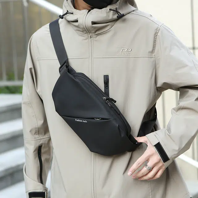 尊梵 韩版潮流时尚 尼龙布 单肩包 男款 多色