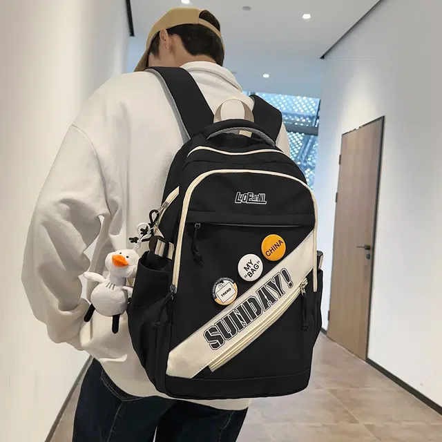 尊梵  多功能电脑背包大容量学生书包大学生电脑多口袋双肩包 尼龙 男女通用 多色