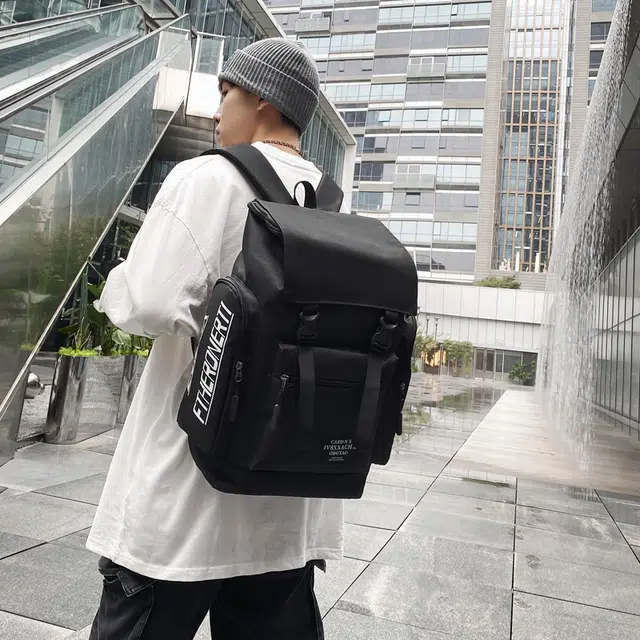 尊梵 时尚潮流轻便百搭通勤简约大容量撞色 牛津布 双肩包 常规 男女同款情侣款 多色