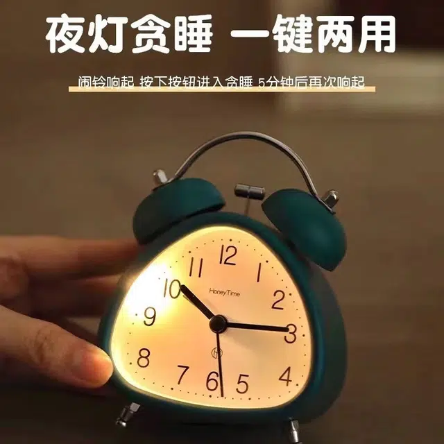 凯琴 闹钟学生专用起床神器闹表懒人桌面时钟学生儿童床头钟 扫秒机芯 男女同款