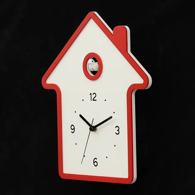 凯琴 布谷鸟报时挂钟客厅钟表挂墙创意小鸟咕咕钟儿童房间钟静音时钟 石英机芯 挂钟 男女同款