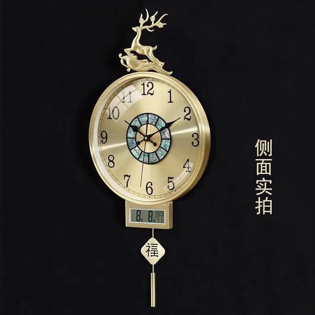 凯琴 石英机芯 万年历显示 挂钟 男女同款