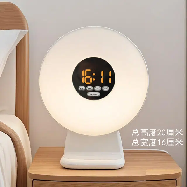 凯琴 日出小夜灯 电子机芯 闹钟 男女同款