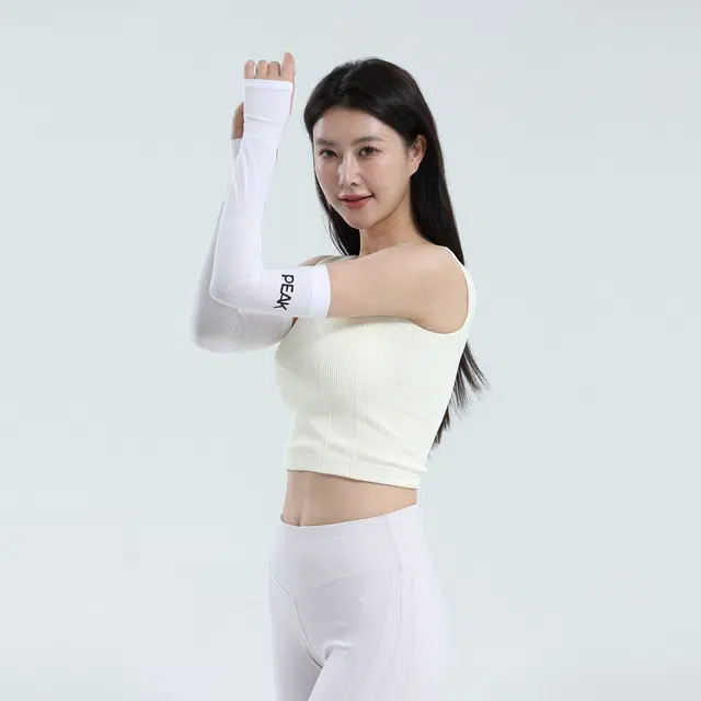 匹克 夏季高效隔热持久降温塑性显瘦高弹速干篮球骑行机车保护袖套户外运动防紫外线冰袖 锦纶氨纶 防晒袖 通用 灰黑白三色