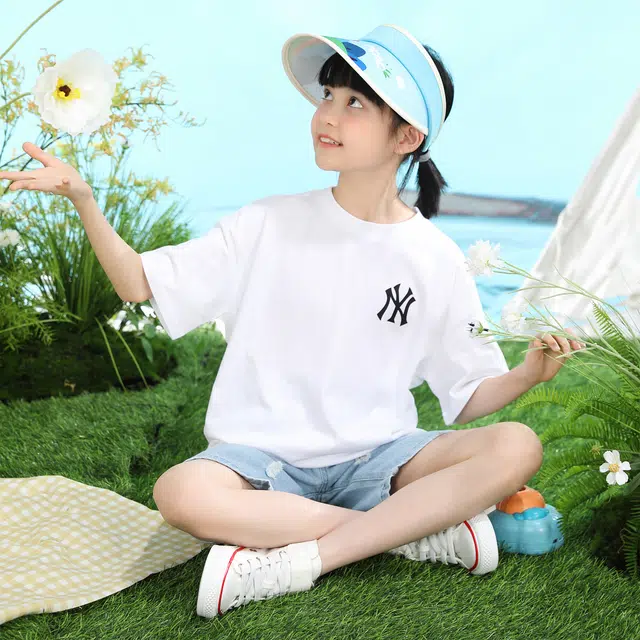 匹克 太阳帽空顶帽精致走线 内置吸汗带 可调节 小巧便携 小暴龙小鲨鱼可爱霸气侧漏花纹 氨纶 防晒帽 儿童款