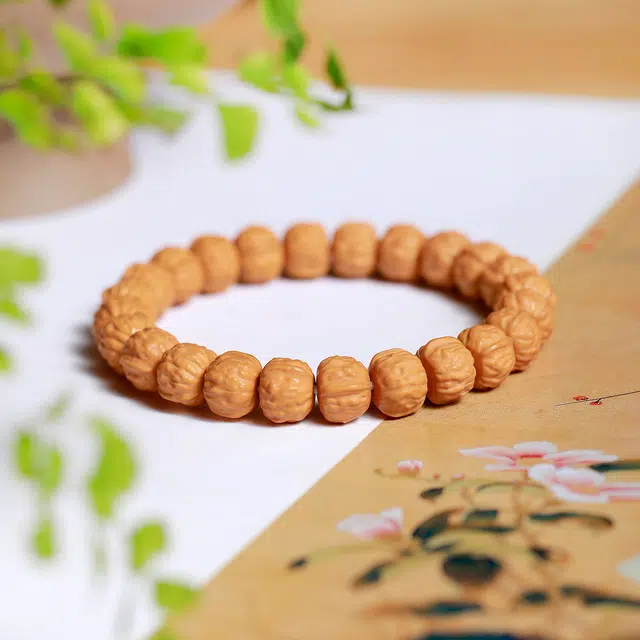 梨云暮雪 收藏级一级品质蛤蟆背    国风雕刻蛤蟆背文玩小众高级感盘玩念珠#好运 猴头核桃 手串 男女同款情侣款