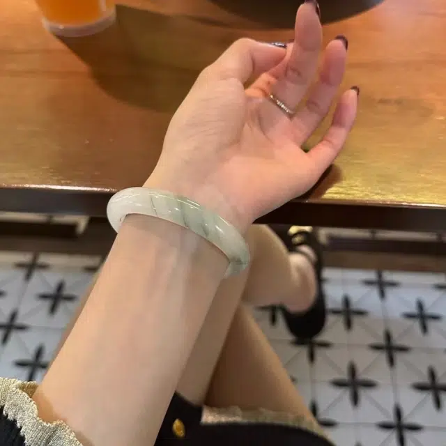 梨云暮雪 专注品质 回馈款大放精选赠平安扣平安喜乐 天山翠 手镯 男女同款情侣款