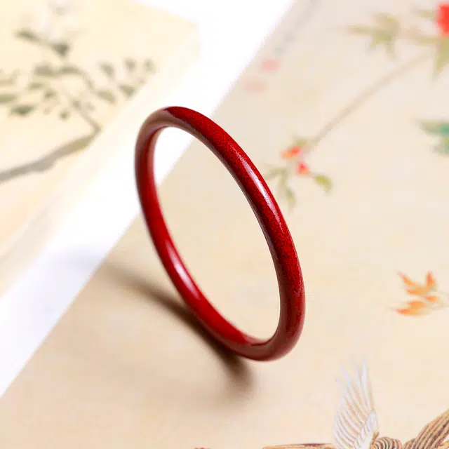 梨云暮雪 优选细砂 细颗粒晶体 古典时尚经典#好运 朱砂 手镯 女款