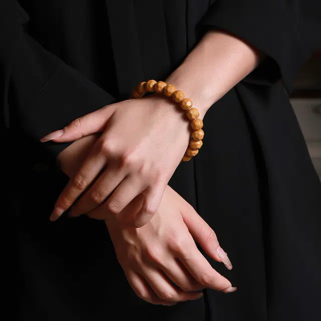 梨云暮雪 优品原籽精雕 奶酪  颜色深度适中 精细抛光#好运 猴头核桃 手串 男女同款情侣款