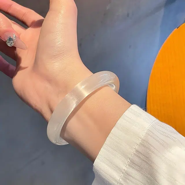 梨云暮雪 月影猫眼款 荔枝冻 旗袍汉服 轻奢时尚 国潮国风 琉璃 手镯 女款